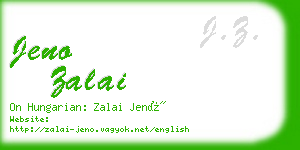 jeno zalai business card
